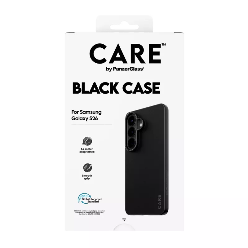 Custodia protettiva in TPU PanzerGlass CARE™ per Samsung Galaxy S26 – nero