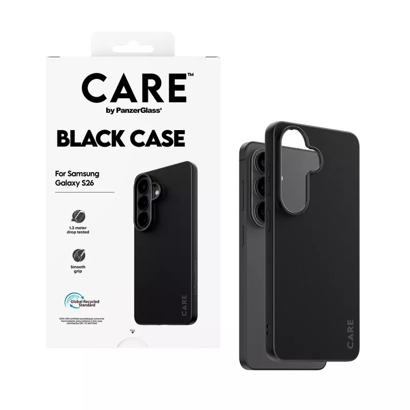 Custodia protettiva in TPU PanzerGlass CARE™ per Samsung Galaxy S26 – nero