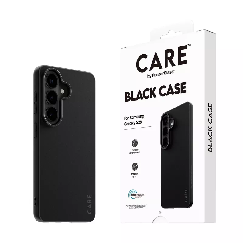Custodia protettiva in TPU PanzerGlass CARE™ per Samsung Galaxy S26 – nero