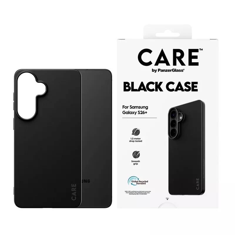 Custodia in TPU per Samsung Galaxy S26+ di PanzerGlass CARE™ – nero
