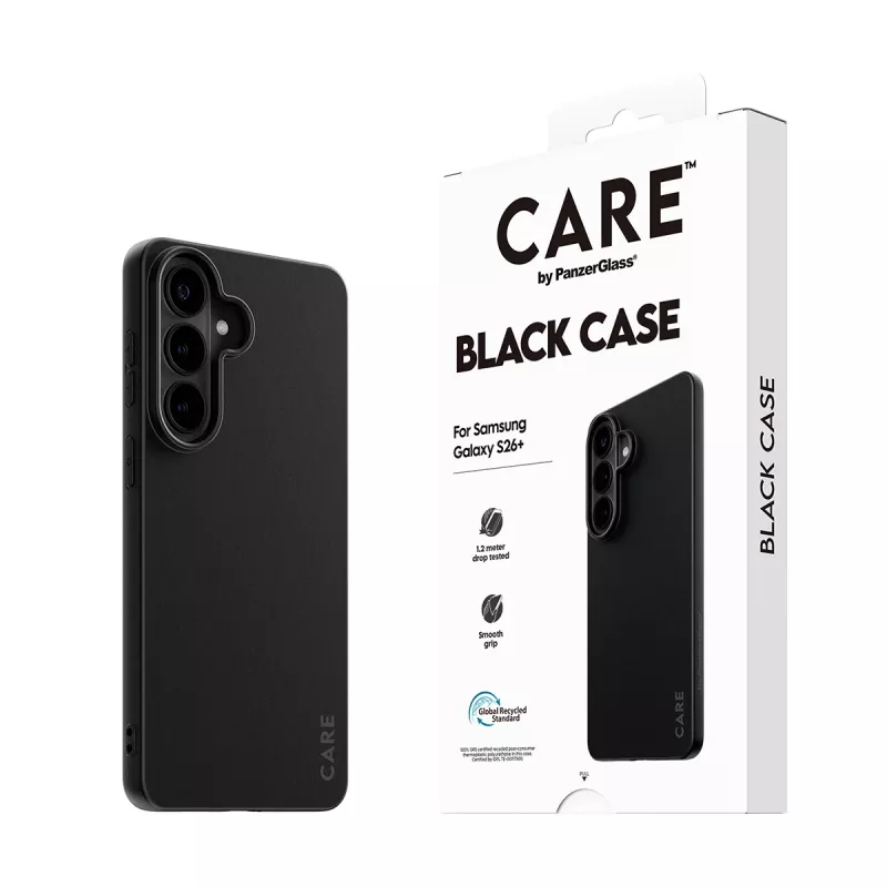 Custodia in TPU per Samsung Galaxy S26+ di PanzerGlass CARE™ – nero