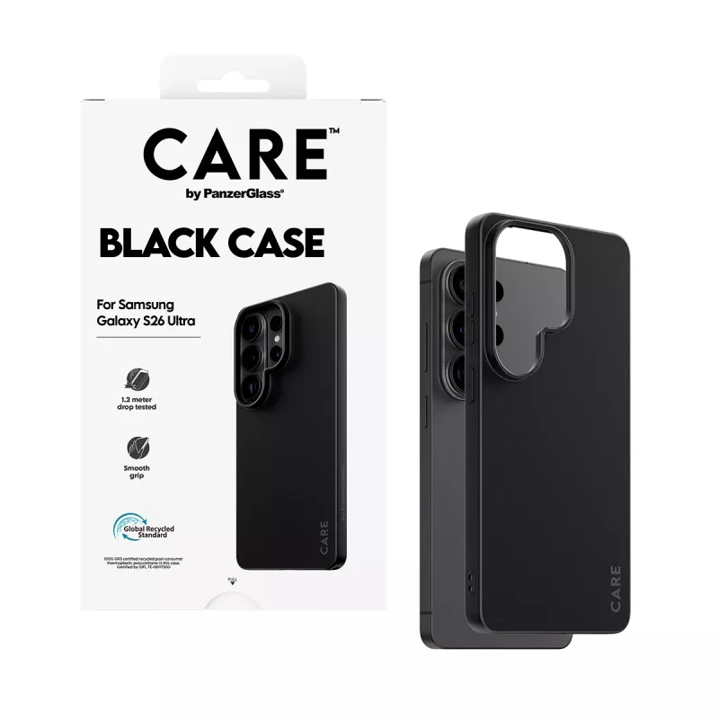 Custodia in TPU PanzerGlass CARE™ per Samsung Galaxy S26 Ultra — nero