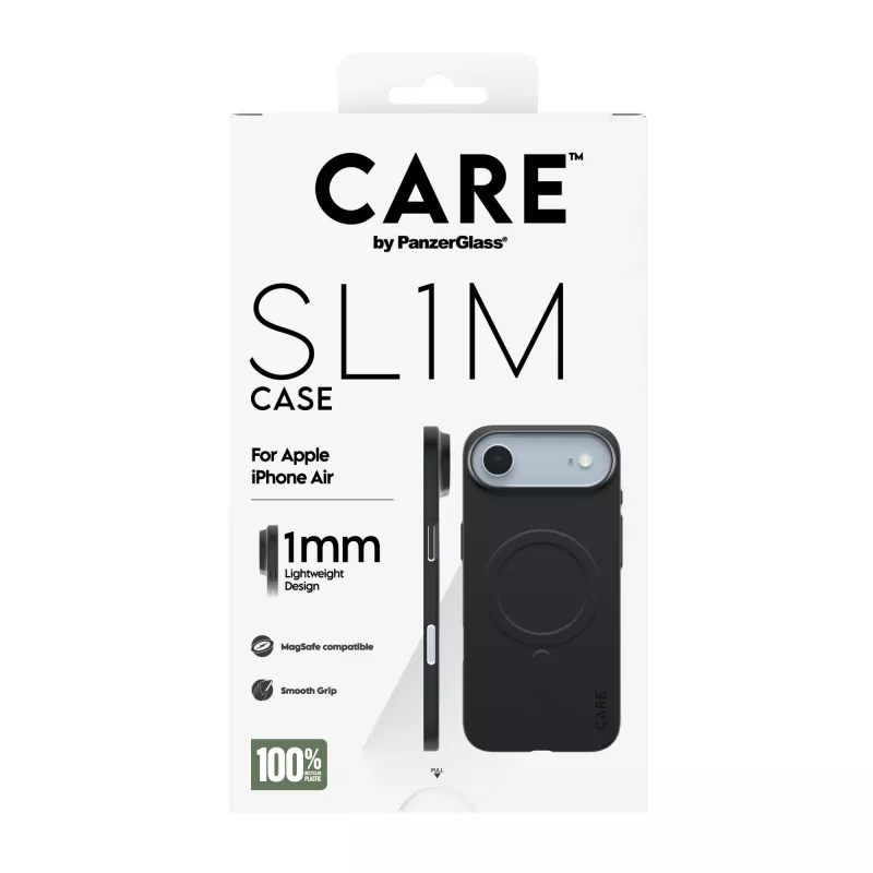 Custodia protettiva PanzerGlass CARE SL1M compatibile MagSafe per Apple iPhone Air, nero