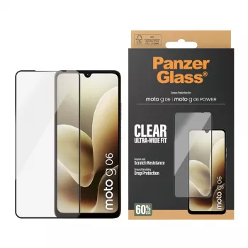 Pellicola protezione display PanzerGlass® Motorola Moto G06 | Moto G06 POWER | Ultra-Wide Fit