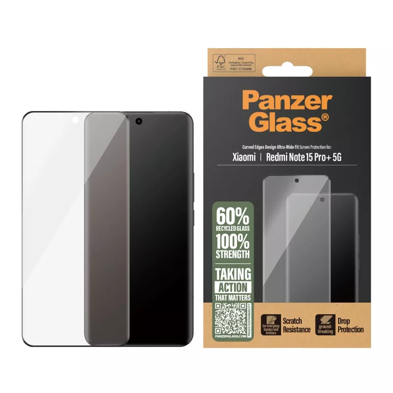 Protezione display PanzerGlass® Xiaomi Redmi Note 15 Pro+ 5G | Ultra-Wide Fit