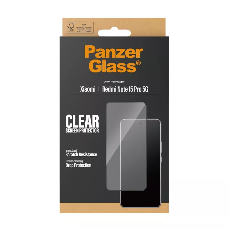 Protezione display PanzerGlass ® Xiaomi Redmi Note 15 Pro 5G | Ultra-Wide Fit