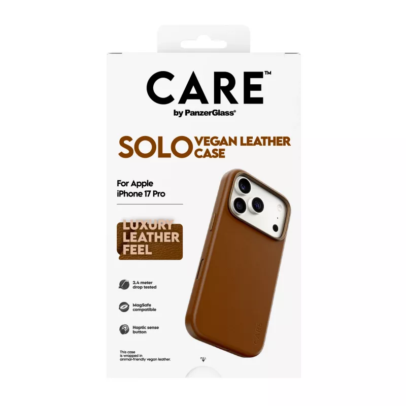 PanzerGlass CARE Solo custodia marrone per Apple iPhone 17 Pro