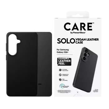 Custodia protettiva PanzerGlass CARE Solo Case per Samsung Galaxy S26+ – nero, compatibile con Galaxy S26+