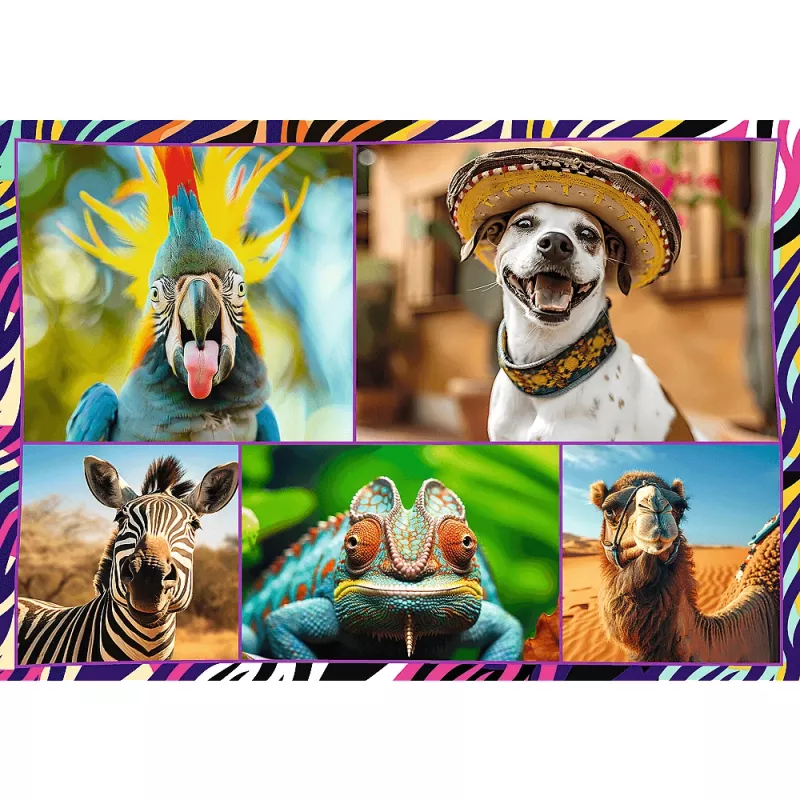 Puzzle TREFL Funny — 4 x 250 pezzi, set a tema per bambini