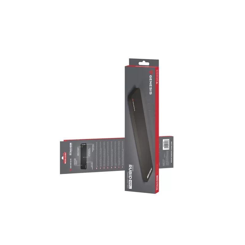 GENESIS Rubid 400 TKL poggiapolsi tessuto, gomma nero