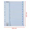 Esselte 100149 indice a linguette polipropilene (PP) bianco