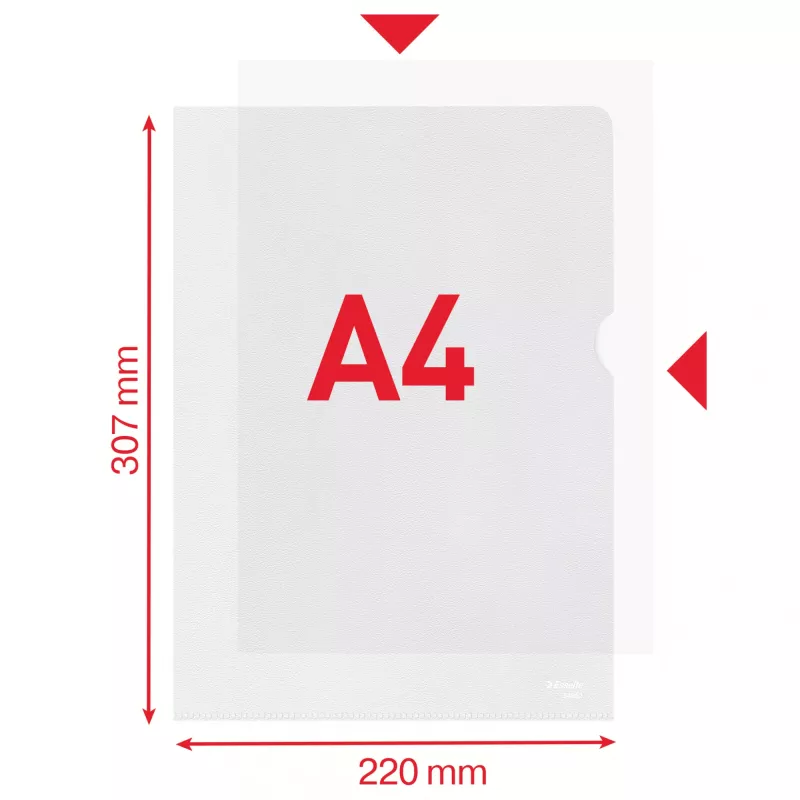 Raccoglitore Esselte Essential A4, plastica con 30% di riciclato pre-consumo