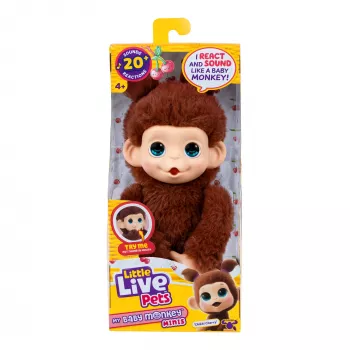 Moose Toys Little Live Pets My Baby Monkey 'Chikki Cherry', ragazzo/ragazza, 2 anni, con suono