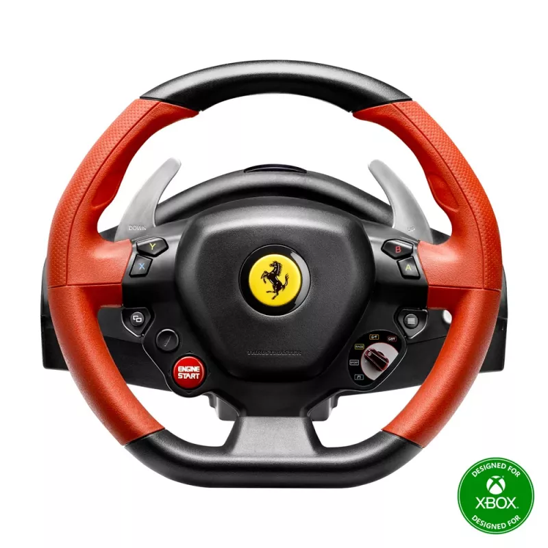 Thrustmaster Ferrari 458 Spider nero, rosso USB volante + pedale Xbox One