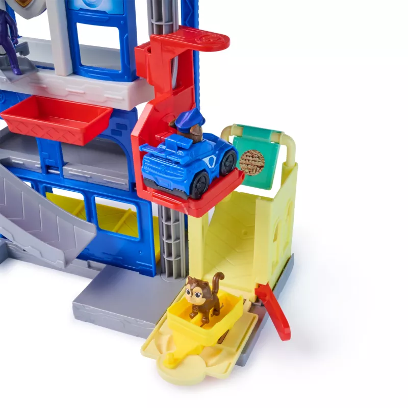 PAW Patrol: Pup Squad, Search & Rescue HQ set di gioco con Chase Pup Squad Racer, action figure Humdinger & Kitty Pal, giocattolo per bambini e bambine da 3 anni