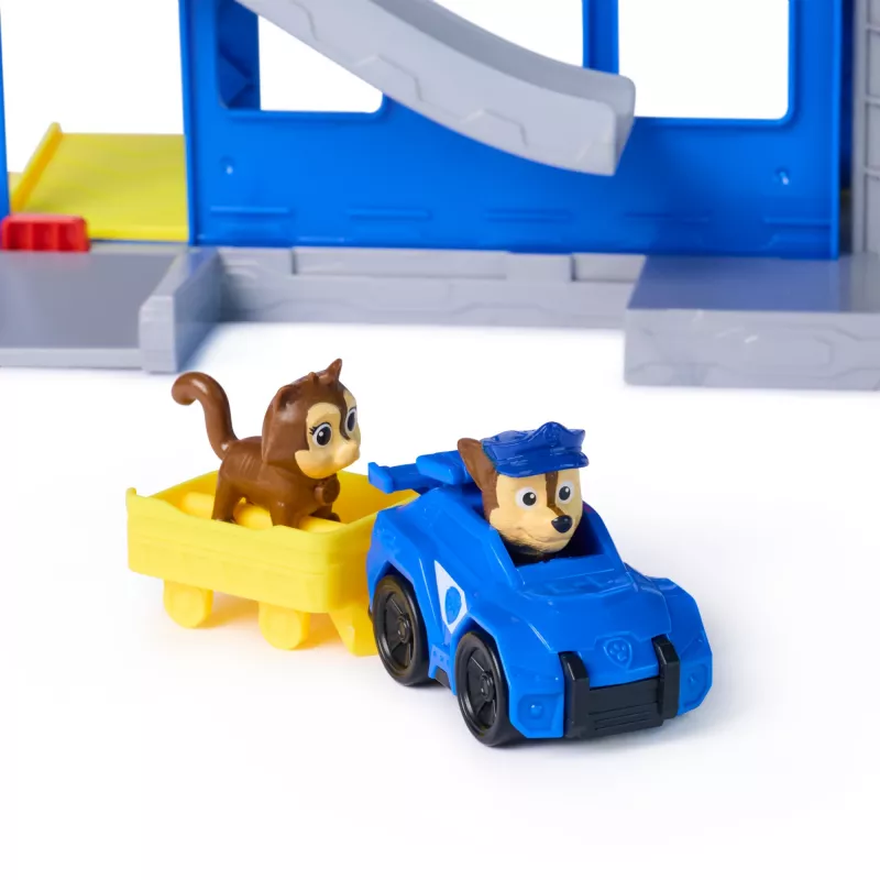 PAW Patrol: Pup Squad, Search & Rescue HQ set di gioco con Chase Pup Squad Racer, action figure Humdinger & Kitty Pal, giocattolo per bambini e bambine da 3 anni
