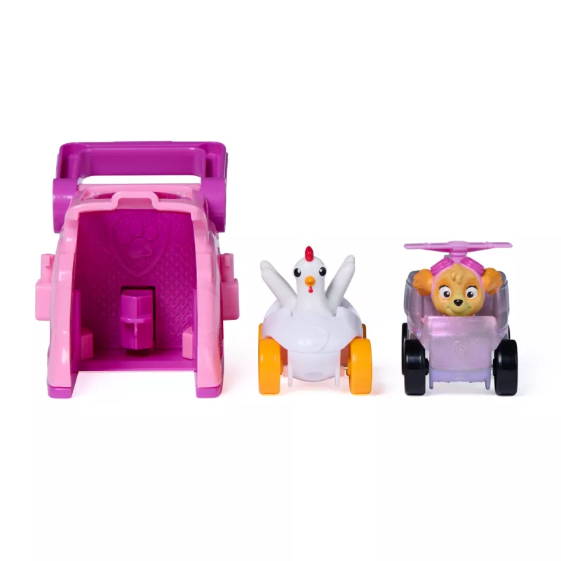 PAW Patrol Skye Pup Squad Launchers con veicolo Chickaletta confezione da 2, giocattolo per bambini e bambine da 3 anni