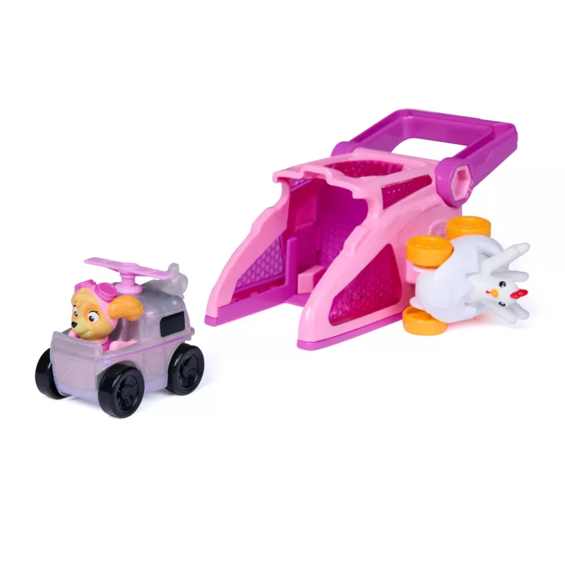 PAW Patrol Skye Pup Squad Launchers con veicolo Chickaletta confezione da 2, giocattolo per bambini e bambine da 3 anni