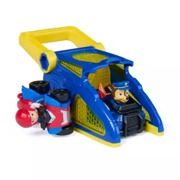 PAW Patrol Chase Pup Squad Launchers con veicolo Ryder confezione da 2, giocattolo per bambini e bambine da 3 anni