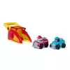 PAW Patrol Marshall Pup Squad Launchers con veicolo Rex confezione da 2, giocattolo per bambini e bambine da 3 anni