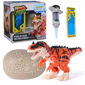 Primal Hatch Hybrid Hatchers dinosauro giocattolo & uovo, misteriosa creatura mini-dino, giocattolo per bambini e bambine da 5 anni, le versioni possono variare