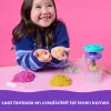 Kinetic Sand, set di gioco frullatore per smoothie, riempimento cestino di Pasqua, include 14 oz di sabbia modellabile, strumenti e stampo gelato, giocattolo cibo giocattolo
