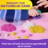 Kinetic Sand, set di gioco frullatore per smoothie, riempimento cestino di Pasqua, include 14 oz di sabbia modellabile, strumenti e stampo gelato, giocattolo cibo giocattolo