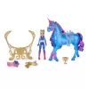 Unicorn Academy, Train & Glow Light-up River unicorno con Isabel, idea regalo di Pasqua, bambole & giocattolo unicorno per bambine, include 3 accessori per l'addestramento