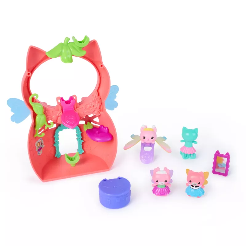 Gabbys Puppenhaus Feenlandia, Kitty Feen Schwing-flieg-riffes set di gioco con 12 pezzi & esclusivo anello Schwing-flieg-riff, giocattolo per bambine & bambini da 3 anni