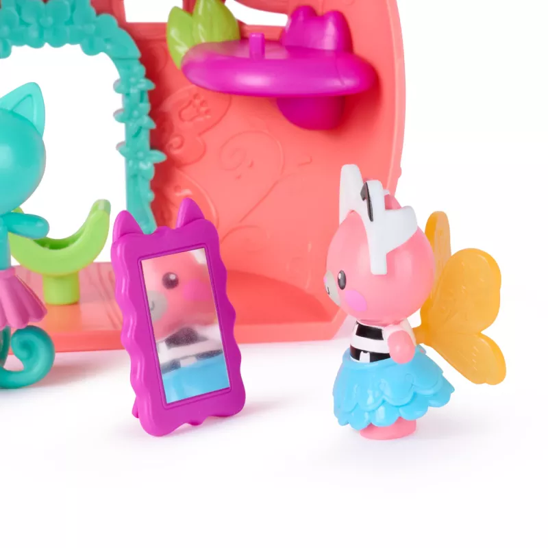 Gabbys Puppenhaus Feenlandia, Kitty Feen Schwing-flieg-riffes set di gioco con 12 pezzi & esclusivo anello Schwing-flieg-riff, giocattolo per bambine & bambini da 3 anni