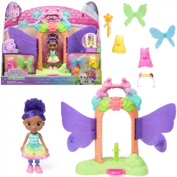 Gabby's Dollhouse Fairylandia, Fairy Magic Reveal set di gioco con funzione di trasformazione e accessori per la casa delle bambole, giocattolo per bambine & bambini da 3 anni