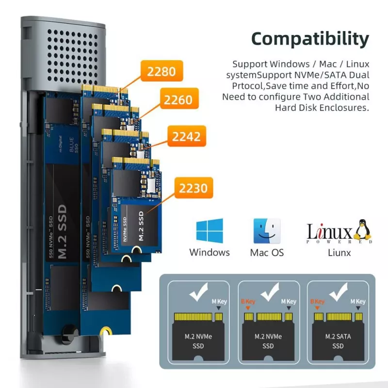 CoreParts MSUB3304 alloggiamento per memoria case HDD/SSD nero