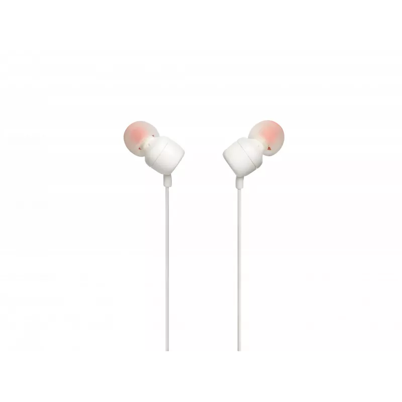 JBL Tune 110 WHITE, con filo, 20 - 20000 Hz, musica, cuffie, bianco