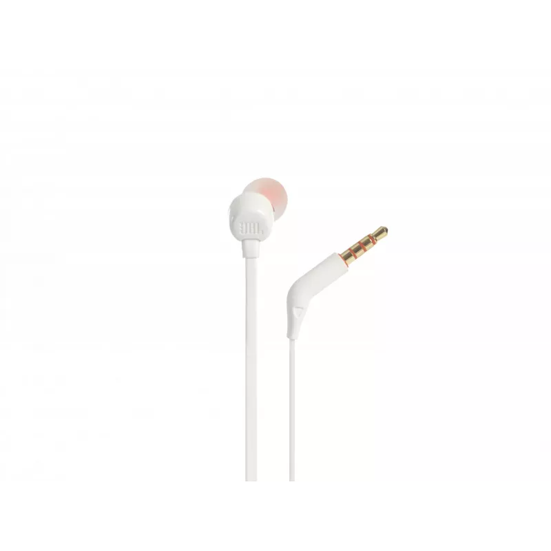 JBL Tune 110 WHITE, con filo, 20 - 20000 Hz, musica, cuffie, bianco