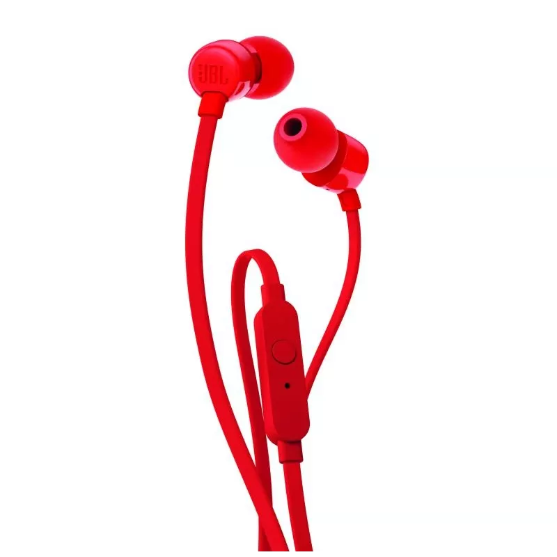 JBL T110 cuffie con filo in-ear per chiamate/musica rosso