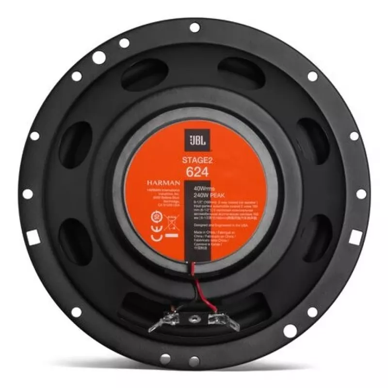 JBL Stage2 624 altoparlanti per auto rotondi a 2 vie 240 W 2 pezzi