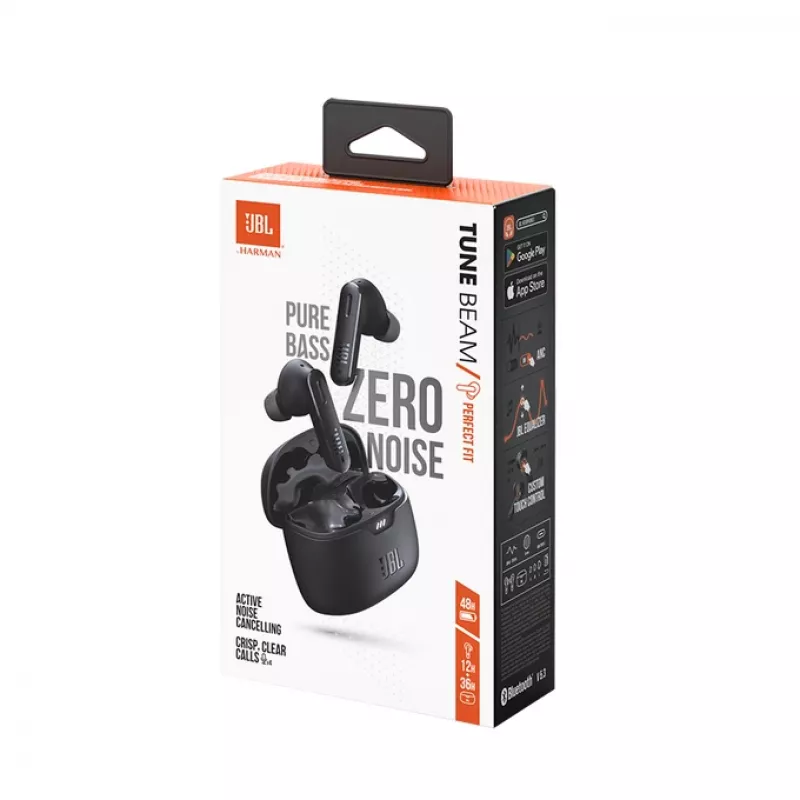 JBL Tune Beam headset True Wireless Stereo (TWS) in-ear chiamate/musica USB Type-C Bluetooth nero