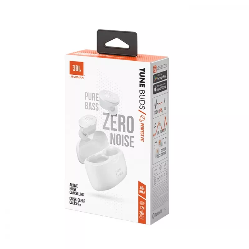 JBL Tune Buds headset True Wireless Stereo (TWS) in-ear chiamate/musica Bluetooth bianco