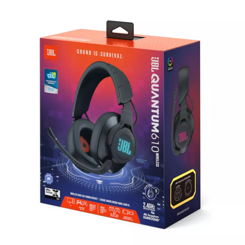 JBL Quantum 610 headset senza fili con filo e senza fili fascia gaming USB Type-C nero