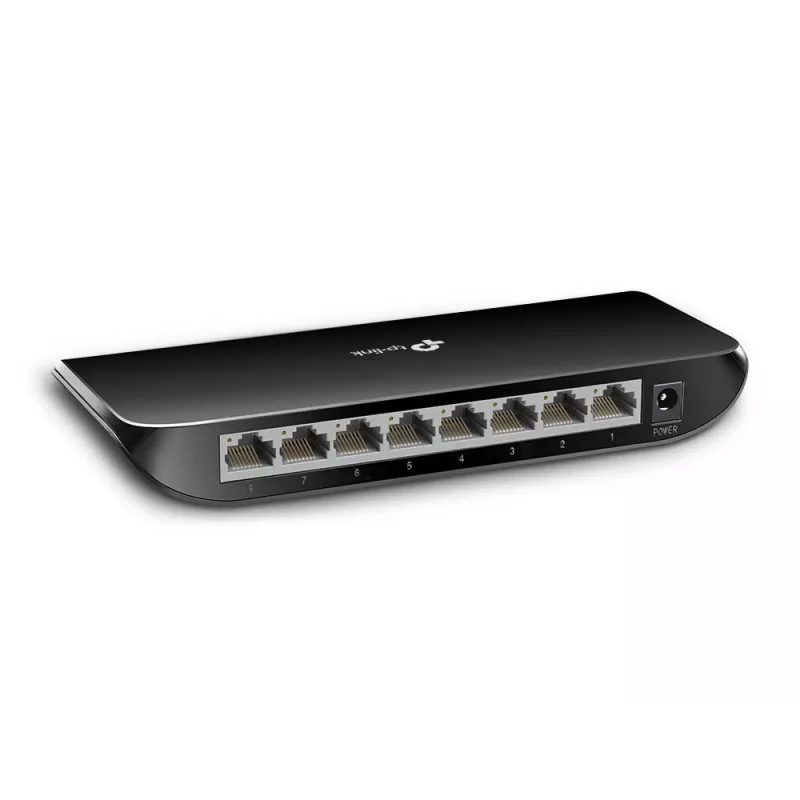 TP-Link switch di rete desktop 8 porte Gigabit, unmanaged, Gigabit Ethernet (10/100/1000), montaggio a parete possibile