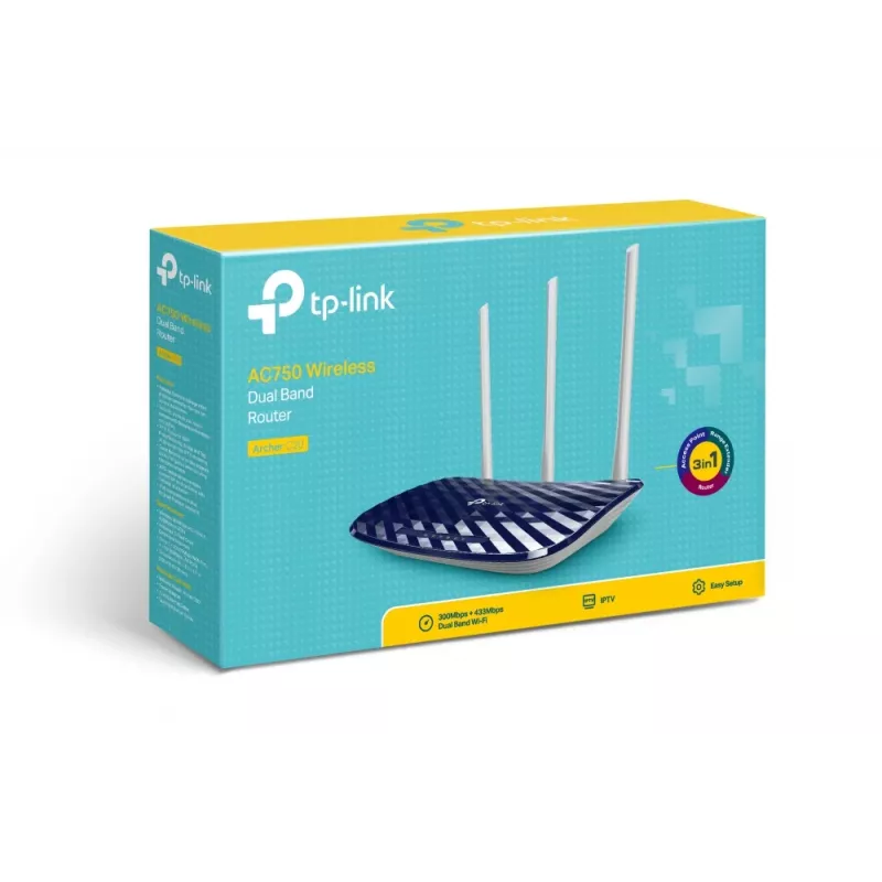 Router Wi-Fi TP-Link AC750 Fast Ethernet dual-band (2,4 GHz / 5 GHz) nero, bianco