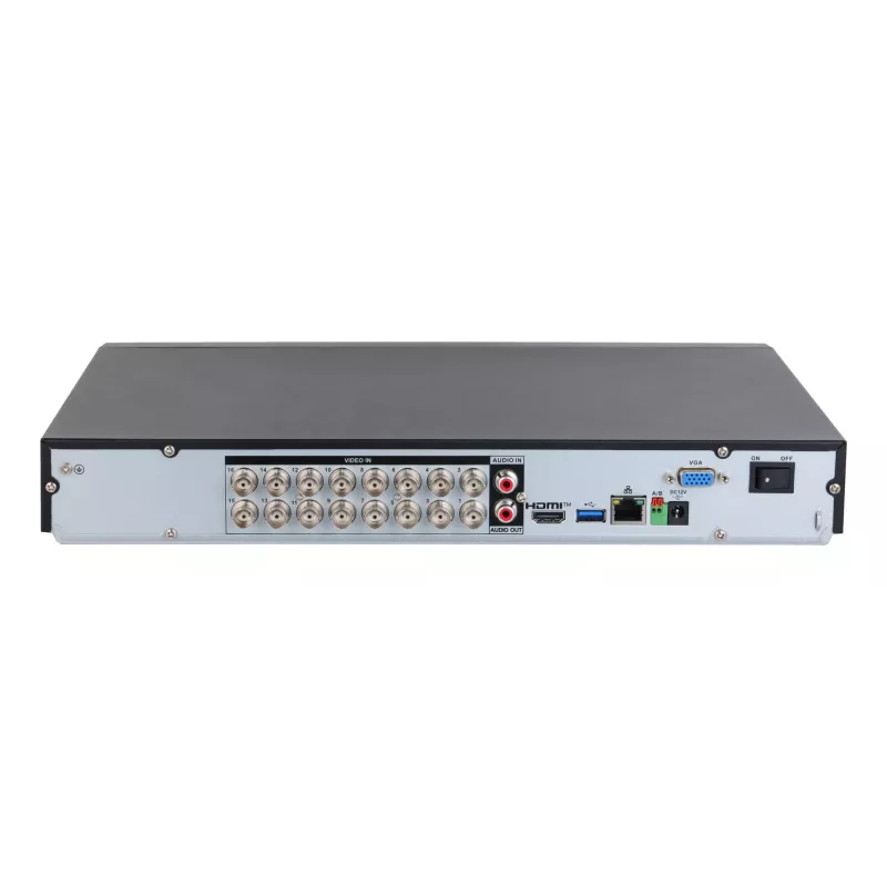 DVR Dahua Technology XVR5216AN-4KL-I3/T – 16 canali 4K (3840x2160), H.264/H.265, 1xRJ45, 1xUSB3.2, 1xUSB2.0, HDD max 16 TB, nero
