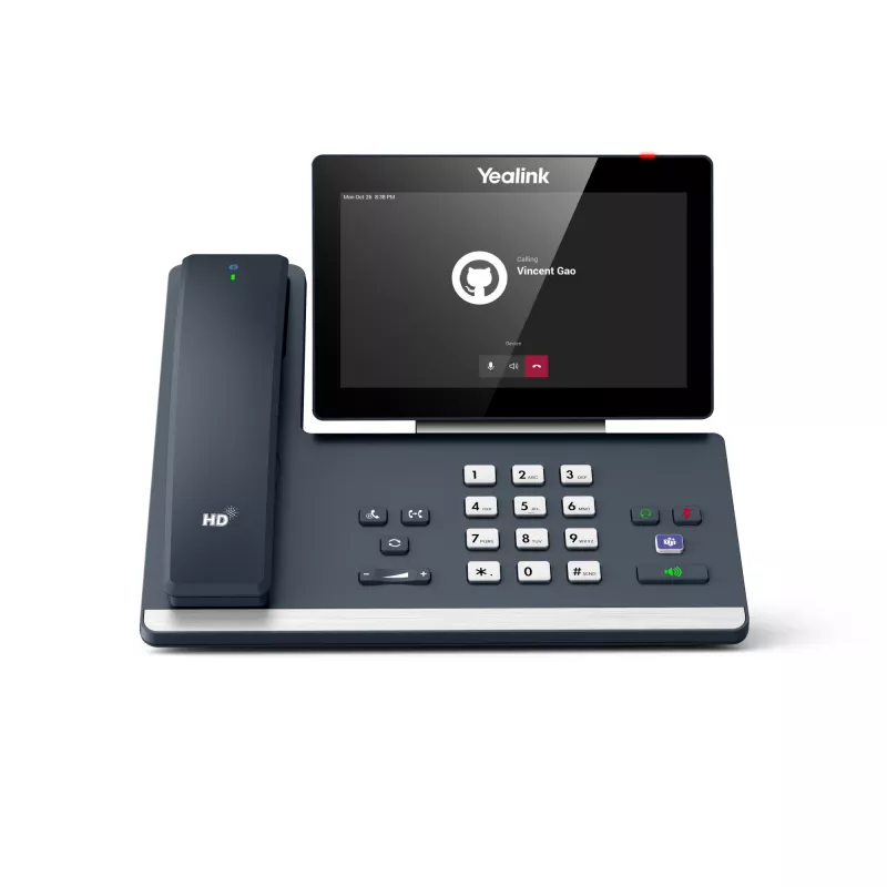 Yealink MP58-WH Microsoft Teams Edition, telefono IP, grigio, microtelefono senza fili, scrivania, Android, Microsoft Teams