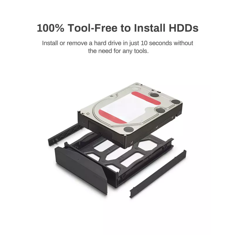 TerraMaster D4-320 disk array desktop nero 4 unità HDD SSD