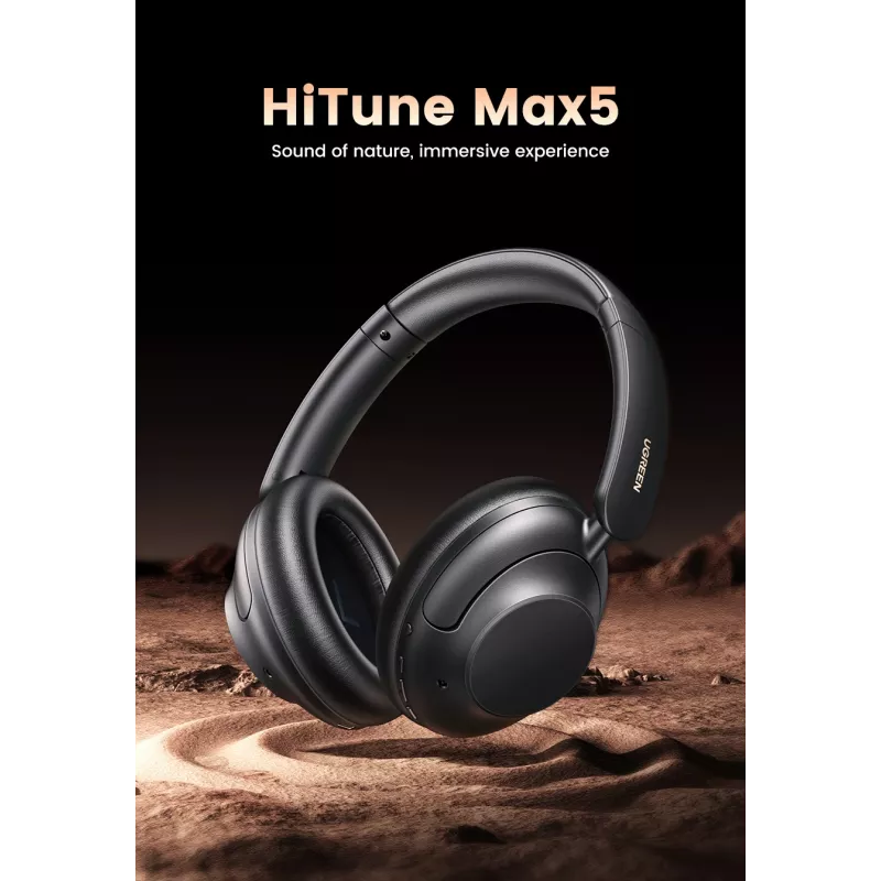 Ugreen HiTune Max5 cuffie con filo e senza fili archetto chiamate/musica Bluetooth nero