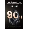 Ugreen HiTune Max5 cuffie con filo e senza fili archetto chiamate/musica Bluetooth nero