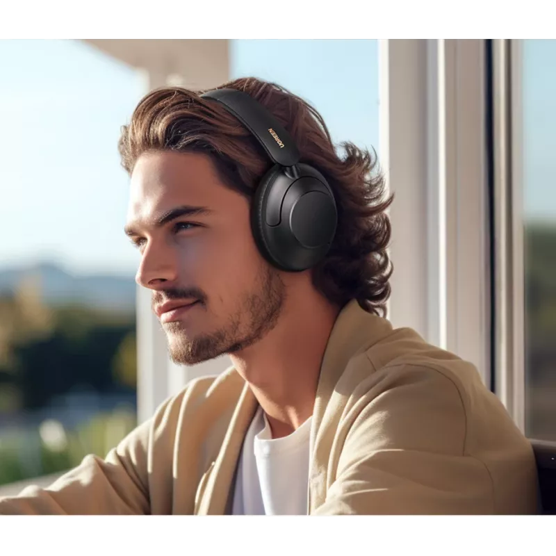 Ugreen HiTune Max5 cuffie con filo e senza fili archetto chiamate/musica Bluetooth nero
