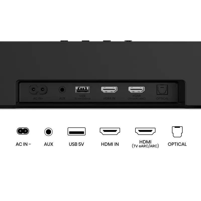Soundbar Hisense AX5140Q 5.1.4 Dolby Atmos, 600 W RMS, subwoofer wireless 280 W, nero
