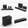 Soundbar Hisense AX5140Q 5.1.4 Dolby Atmos, 600 W RMS, subwoofer wireless 280 W, nero