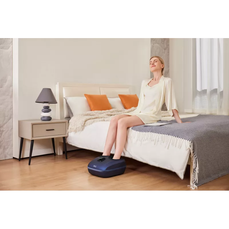 SKG YS100 – grigio, massaggio impastante, piedi, grigio, plastica, pulsanti, 12 testine